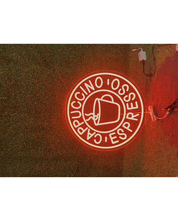 Light Up Your Café or Kitchen Ambiance with the Cappuccino Espresso LED Neon Sign, Perfect for Coffee Lovers&#039; Gatherings and Home Decor.