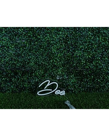 Enhance Your Space: Dee White LED Neon Sign for Home Decor, Office Chic, Storefronts, Bars &amp; Memorable Weddings