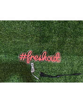 Brighten Your Space: Freshout Red LED Neon Sign Perfect for Bar, Wedding, and Office Ambiance