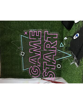 Level Up Your Gaming Room, Office, or Bar Ambiance with the Game Start LED Neon Sign