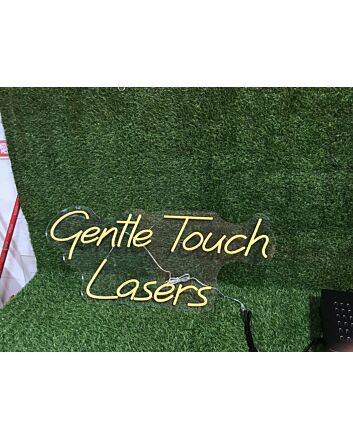 Brighten Up Your Space: Gentle Touch Lasers Orange LED Neon Sign for Chic Home Decor, Bars, and Vibrant Office Atmospheres.
