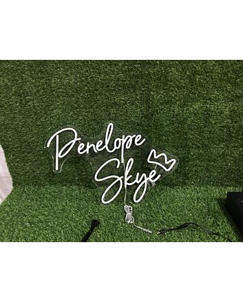 Brighten Up Your Space: Penelope Skye With Crown LED Neon Sign for Home Decor, Office Bliss, and Bar Ambiance