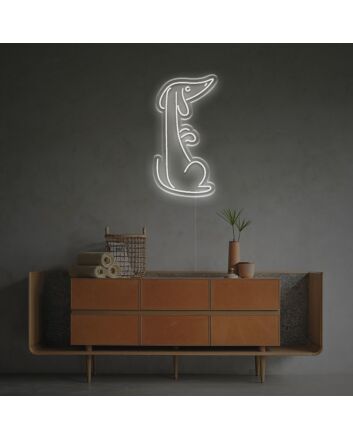 Brighten Your Space with the Standing Dachshund LED Neon Sign – Perfect for Home Decor, Offices, and Quirky Cafes.