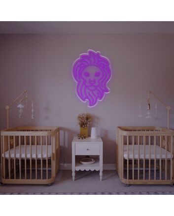Brighten Up Your Space: Lion Head LED Neon Sign for Bars, Offices, and Trendy Home Decor.