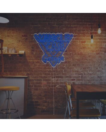 Brighten Up Your Garage, Man Cave, and Parties with Muscle Car Garage LED Neon Sign.