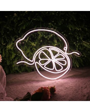 Brighten Up Your Bar, Kitchen, or Summer Event with the Sliced Lemon LED Neon Sign.
