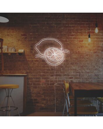 Brighten Up Your Bar, Kitchen, or Summer Event with the Sliced Lemon LED Neon Sign.