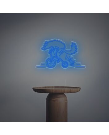 Brighten Your Spaces: Wolf On Bike LED Neon Sign for Unique Home Decor, Office Aesthetics, and Vibrant Bar Atmospheres