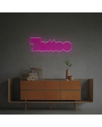 Elevate Your Space: Tatto By Rome Font LED Neon Sign for Home Decor, Bars, and Weddings.