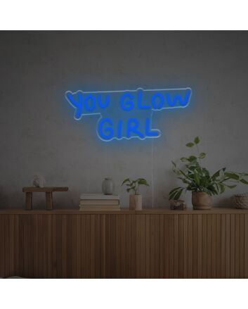 Brighten Your Space with Versatility: You Glow Girl LED Neon Sign for Home Decor, Office Ambience, and Celebratory Events Like Weddings and Parties.