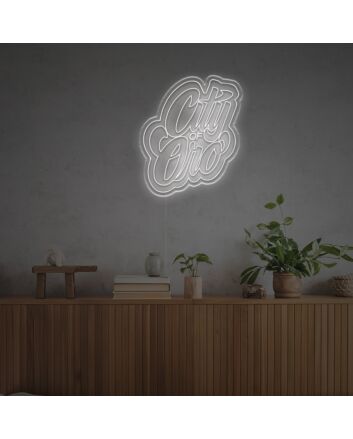 Beautify Your Space: City Iof Ero LED Neon Sign for Home Decor, Office Ambiance, and Storefront Attraction.