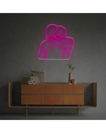 Brighten Your Space: Gay Hugging LED Neon Sign - Perfect for Home Decor, Bars, and Celebratory Events