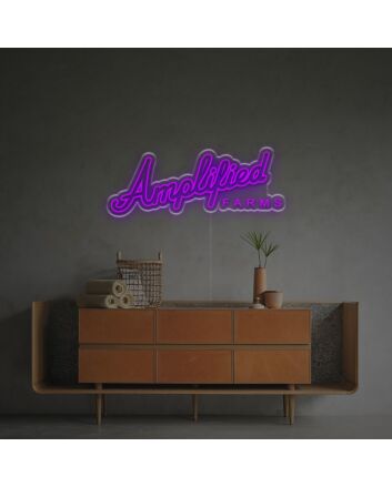 Brighten Up Your Space: Amplipied Farms LED Neon Sign for Home Decor, Office Ambiance, and Vibrant Storefronts