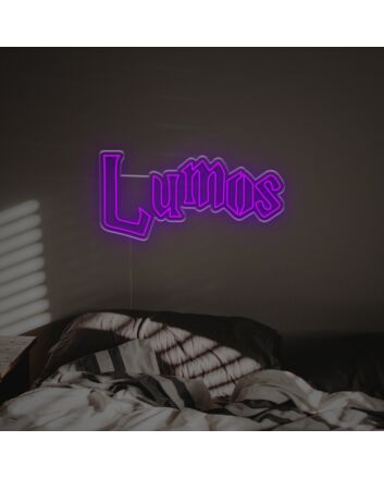 Brighten Up Your Space: Lumos LED Neon Sign - Perfect for Home Decor, Office Ambiance, and Celebratory Events