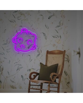 Brighten Up Any Space - Meteorite LED Neon Sign for Home Decor, Office Vibes, and Bar Atmosphere.