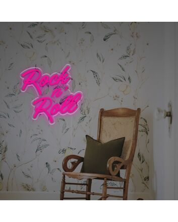 Brighten Up Your Home, Office, or Bar: Experience the Vibrant Vibes with Rock N Roll LED Neon Sign.