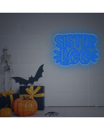 Light Up Your Special Moments: Sister Boo LED Neon Sign for Weddings, Bars, and Home Celebrations.