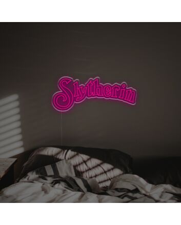 Bring magical ambiance to your bar, office, or dorm with the Slytherin LED Neon Sign.