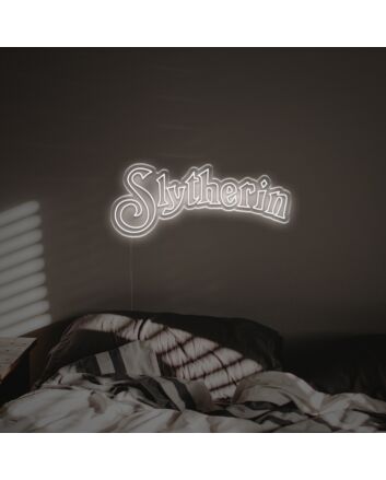 Bring magical ambiance to your bar, office, or dorm with the Slytherin LED Neon Sign.