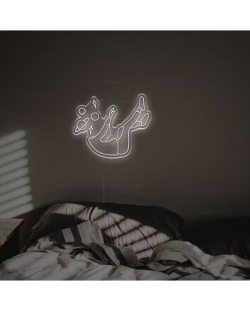 Brighten Up Your Space: Speace Head LED Neon Sign Ideal for Home Decor, Offices, and Trendy Bars.