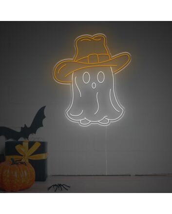 Brighten up Your Western Themed Décor, Parties & Bars with the Cowboy Ghost LED Neon Sign.