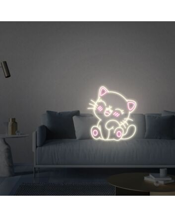 Brighten Up Your Space: Perfect for Home Decor, Office Charm, or Party Atmosphere with Cat Neon Sign Led Neon Lights Cat Wall Neon Decor Neon Desk Light