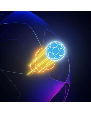 Brighten Up Game Nights and Celebrate Victories: Champions League Football Neon Sign - Perfect Football Match Decor LED Sign for Kid Room, Sports Bars, and Fan Gatherings.