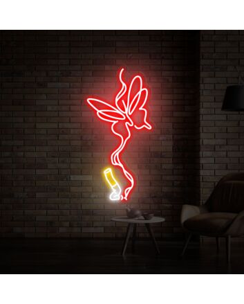 Elevate Your Bar, Cafe or Smoking Lounge Ambiance with the Cigarette And Butterfly Neon Sign, Perfect for Chic Decoration and Vivid Lighting.