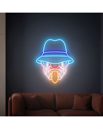 Brighten Up Your Celebrations and Spaces: Clown Neon Sign Halloween Gift Jocker Led Wall Sign - Perfect for Home Decor, Office Ambiance, Bars, and Festive Christmas Gifting Ideas.
