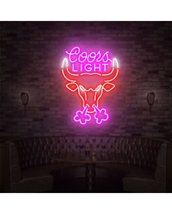 Brighten Your Rustic Home, Office, or Country-themed Wedding with the Cowboy Led Neon Sign Bull Skull Neon Sign - The Ultimate Cowboy Room Decor Centerpiece.