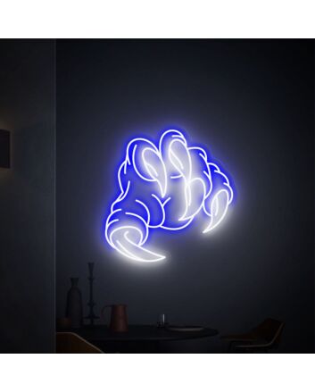 Brighten Your Space with the Dinosaur Claw Neon Sign: Perfect for Home Decor, Bars, Gaming Rooms, and Themed Parties!