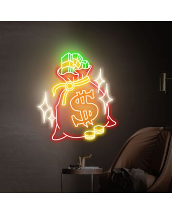 Brighten Up Your Game Room, Office, or Store with the Versatile Dollar Money Neon Light Decor for a Unique Ambiance.