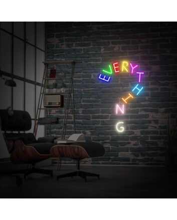 Brighten Your Space: Everything Neon Sign Light for Office, Living Room, Weddings, and Parties Interior Design Enhancement.
