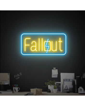 Brighten Your Gaming Sanctuary: Fallout Neon Sign Size and Color Neon Lights for Game Room, Office, and Home Decor Enhancement
