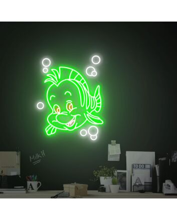 Brighten Your Child’s Bedroom or Themed Party with the Finding Dory Little Mermaid Fish Neon Sign.