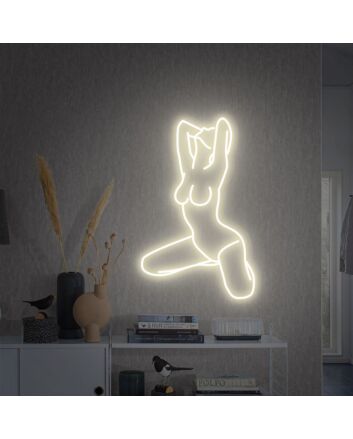 Add a Sultry Glow to Your Bar, Bedroom, or Boutique with the Girl Body Neon Sign Lady Neon Sign Woman Body Neon Sign Woman Body Wall Art.