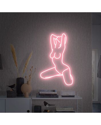 Add a Sultry Glow to Your Bar, Bedroom, or Boutique with the Girl Body Neon Sign Lady Neon Sign Woman Body Neon Sign Woman Body Wall Art.