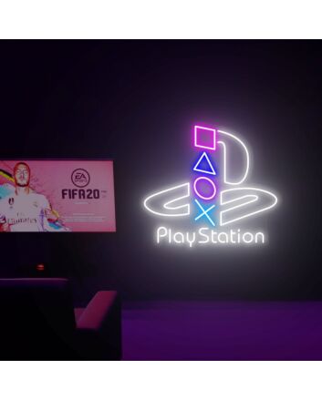 Transform Your Space with Playstation Neon Light Neon Sign: The Ultimate Unique Gift for Bedroom Decor, Wall Art, and Enhancing Your Home, Office, or Bar Ambiance.