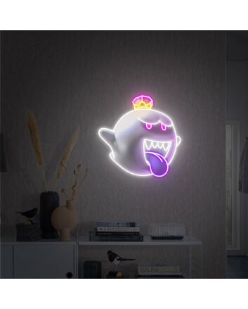 Brighten Your Special Moments: From Weddings to Home Decor with the Shy Elf King Louis Mansion Neon Sign - Perfect for Bars, Offices, and Parties.