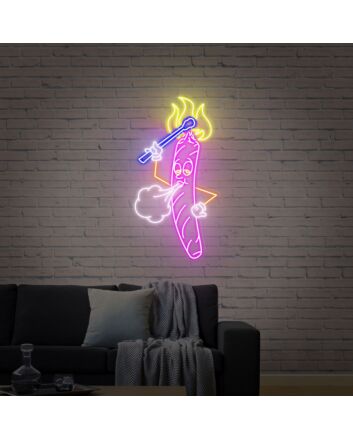 Elevate Your Space: Transform Your Home, Bar, or Man Cave with Smoking Neon Sign Cigar Led Sign Home Decor.