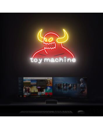 Elevate Your Gaming Space, Party Ambiance, or Bar with the Vibrant Gamer Toy Machine Neon Sign Wall Decor.