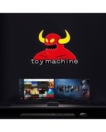 Elevate Your Gaming Space, Party Ambiance, or Bar with the Vibrant Gamer Toy Machine Neon Sign Wall Decor.