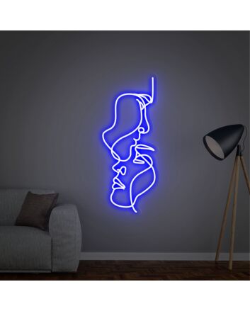 Brighten Up Any Space: Two Face Neon Sign, Ideal for Home Decor, Office Ambiance, Bars, Cafes, and Vibrant Weddings or Parties.