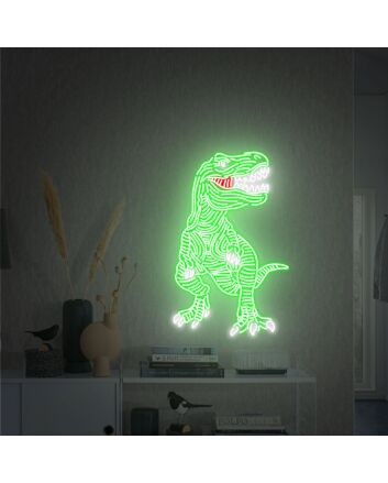 Add a prehistoric glow to your room, office, or event with Tyrannosaurus Rex Neon Sign T Rex Neon Decor Neon Sign Art.