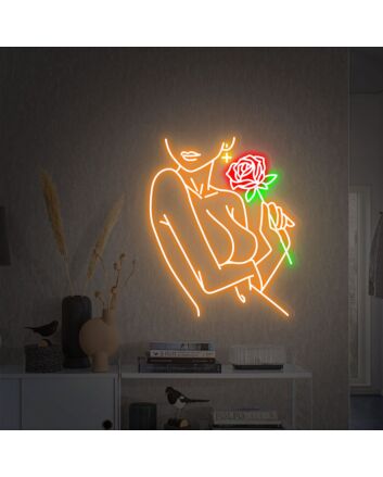 Elevate Your Space: Woman Body Neon Sign - Perfect for Bedroom Ambiance, Chic Bars, and Artistic Office Decor.