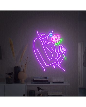 Elevate Your Space: Woman Body Neon Sign - Perfect for Bedroom Ambiance, Chic Bars, and Artistic Office Decor.