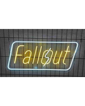 Brighten Up Your Gaming Room and Bar with Fallout Neon Sign Wall Art - The Ultimate Game-Inspired Decor for Any Occasion.