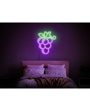 Brighten Your Kitchen, Restaurant, or Wine Bar with Grape Neon Sign Food Neon Sign Berry Neon Sign Neon Sign Kitchen Grape Wall Decor.