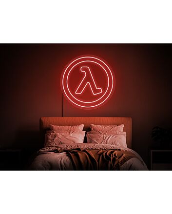 Brighten Up Your Gaming Space, Party, or Man Cave with the Half Life Neon Sign - Perfect for Gamers Seeking to Add a Radiant Touch of Half Life Wall Decor and Art.