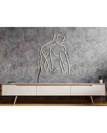 Elevate Your Bar, Home Decor, or Party Ambiance with the Aesthetic Naked Man Neon Sign - Perfect for Creating a Bold Statement.